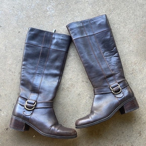 Leather Bandolino Tessi Knee High Riding Boots Size 7 - Picture 8 of 11